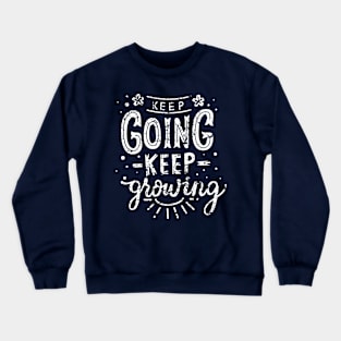 Keep Going distress Crewneck Sweatshirt